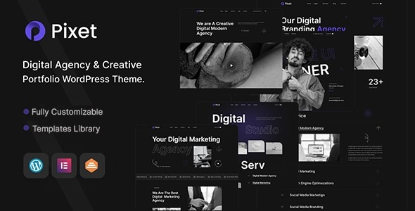 Pixet 1.0.2 – Creative Portfolio & Digital Agency WordPress Theme