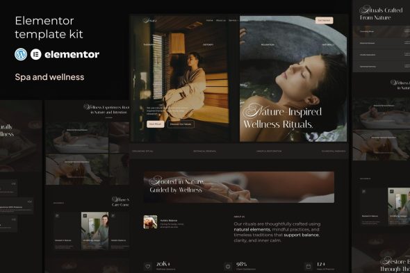 Senara  – Spa & Wellness Elementor Template Kit
