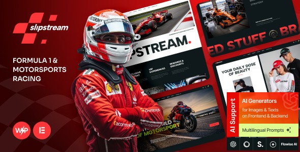 Slipstream 1.1.0 – Formula 1 & Motorsports Racing WordPress Theme