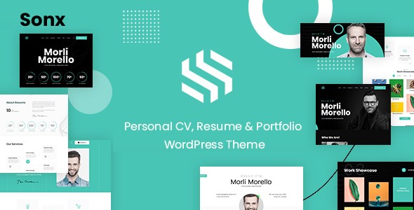Sonx 1.0.0 – Personal Resume and Portfolio WordPress Theme​