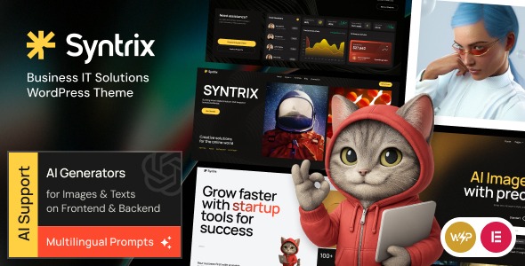 Syntrix 1.0.0 – Business IT Solutions WordPress Theme