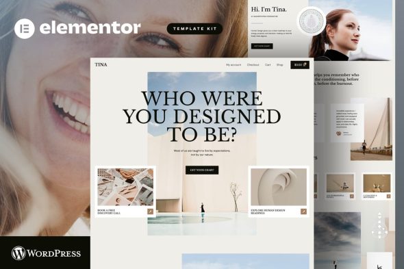 Tina  – Human Design Coach Elementor Pro Template Kit