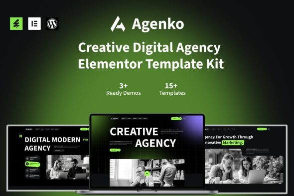 Agenko  – Creative Digital Agency Elementor Template Kit