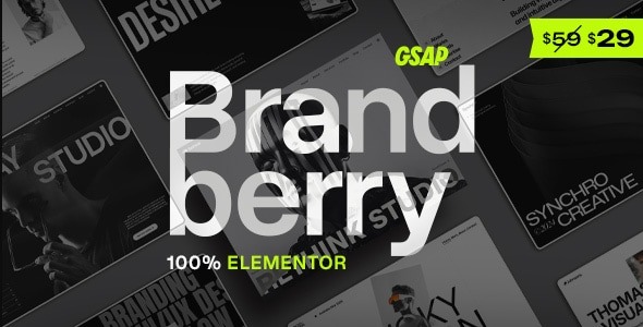 Brandberry 1.0.0 – Creative Elementor WordPress Theme