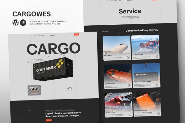 Cargowes  – Logistic & Cargo Transportation Elementor Template Kit