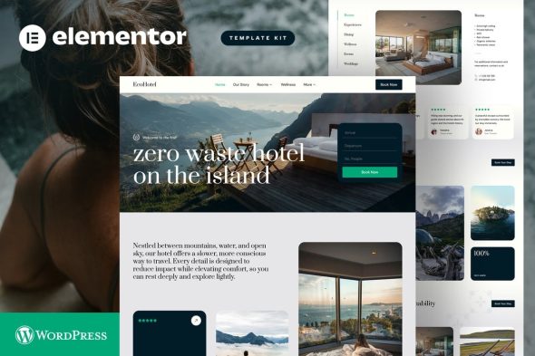 EcoHotel  – Resort & Wellness Elementor Template Kit