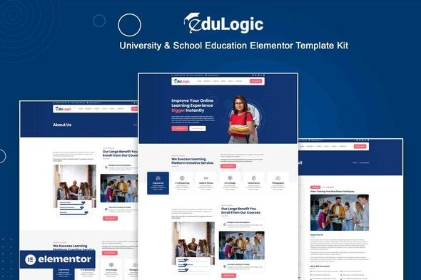 Edulogic  – University & School Education Elementor Template Kit