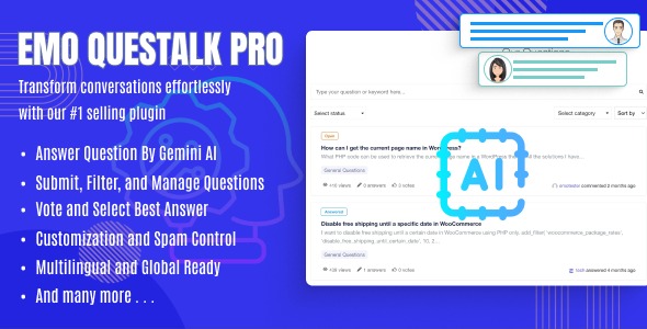 EMO Questalk Pro 1.0.8 – Your Ultimate Question & answer WordPress Plugin