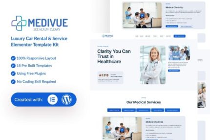 Medivue - Healthcare & Medical Services Elementor Template Kit