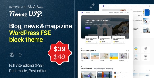Ncmaz 2.1.2 – News Magazine Full Site Editing WordPress Block Theme