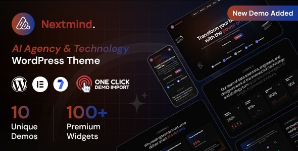 Nextmind 1.0.8 – AI Agency WordPress Theme