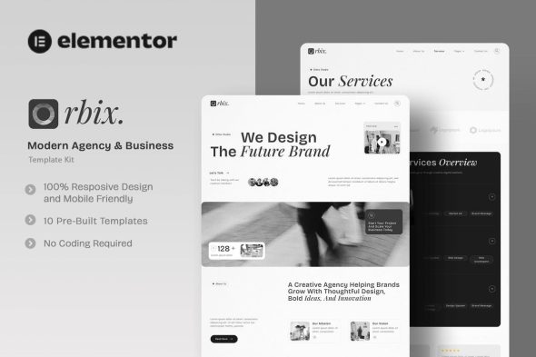 Orbix  – Modern Agency & Business Elementor Template Kit