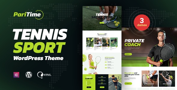 Paritime 1.1.6 – Tennis Club WordPress Theme