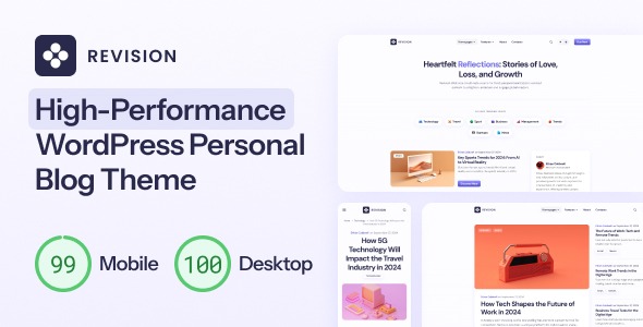 Revision 1.0.9 – Optimized Personal Blog WordPress Theme