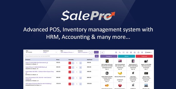 SalePro 5.6.1 – POS, Inventory Management System, HRM & Accounting