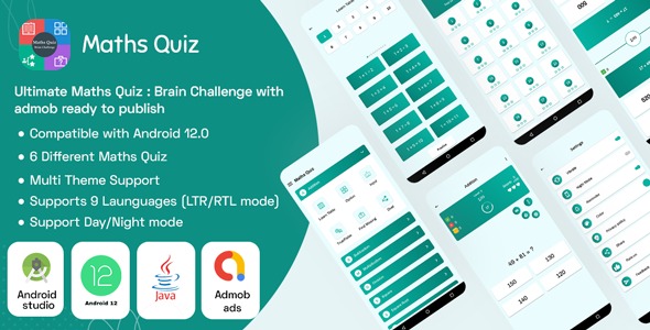 Ultimate Maths Quiz 1.8 – Brain Challenge with admob ready to publish
