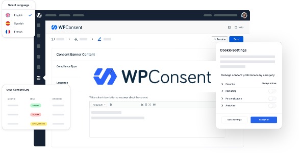 WPConsent Pro 1.1.3 – WordPress Privacy Compliance Made Easy