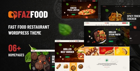 Fazfood 1.1.7 – Fast Food Restaurant WordPress Theme