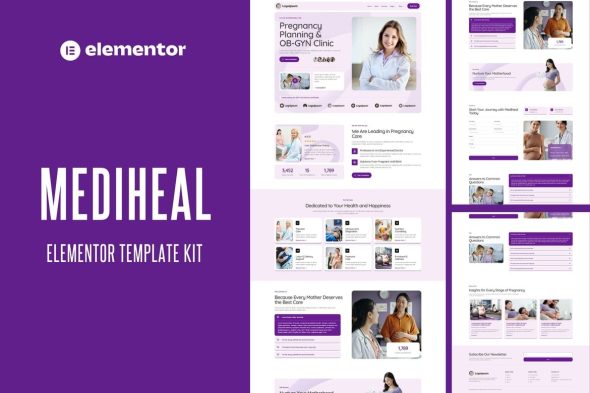 Mediheal  – Pregnancy & OB-GYN Clinic Elementor Pro Template Kit