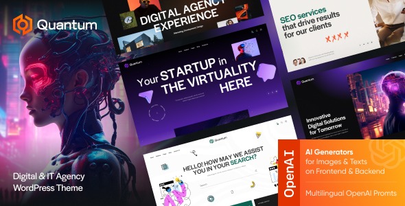 Quantum 1.8.0 – Software Technologies Agency WordPress Theme