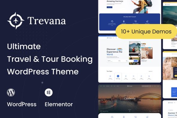Trevana 1.0.4 – Travel & Tour Booking WordPress Theme