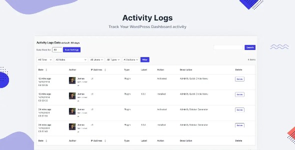 Adminify Pro Activity Logs 1.0.7
