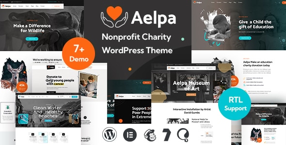Aelpa 1.4.0 – Nonprofit Charity WordPress Theme