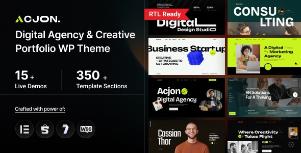 Acjon 1.0.0 – Digital Agency WordPress Theme
