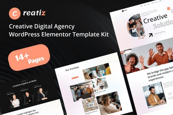 Creatiz  – Creative Digital Agency Elementor Template Kit