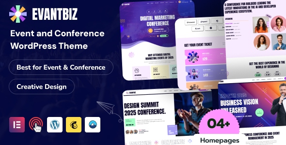 Evantbiz 1.0.0 – Conference & Events WordPress Theme