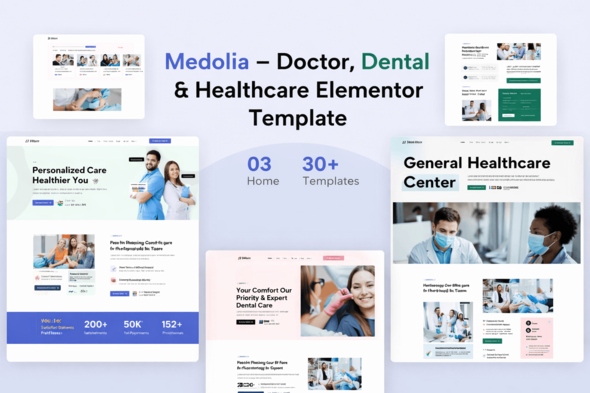 Medolia  – Doctor Dental & Healthcare Elementor Template Kit