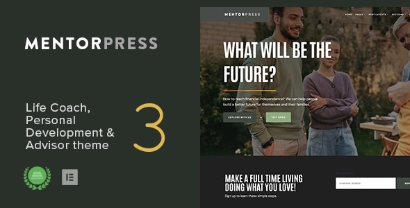 MentorPress 3.1 – Life Coach & Advisor WordPress theme