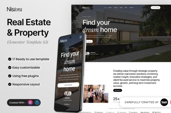 Nistora  – Real Estate & Property Elementor Template Kit