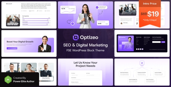 Optizeo 1.0.0 – SEO & Digital Marketing FSE WordPress Block Theme