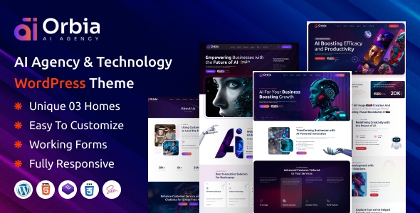 Orbia 1.0.0 – AI Agency & Technology WordPress Theme