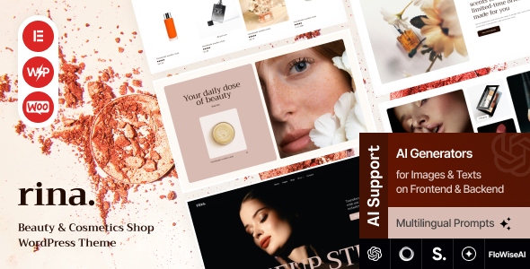 Rina 1.8.0 – Beauty & Cosmetics Shop WordPress Theme