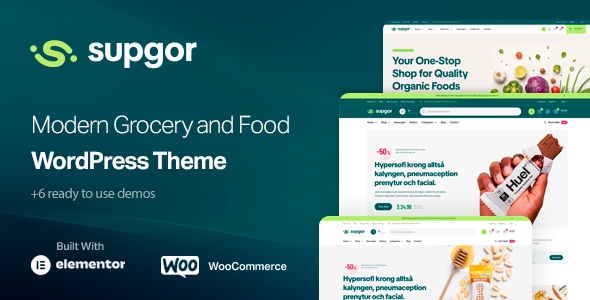 Supgor 1.0.5 – Grocery Store and Food WordPress Theme