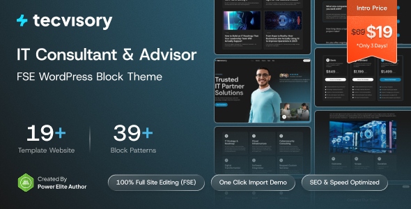 Tecvisory 1.0.0 – IT Consultant & Advisory Gutenverse FSE WordPress Block Theme