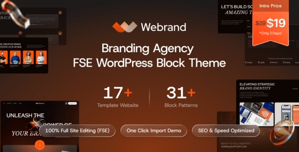 Webrand 1.0.0 – Branding Agency Gutenverse FSE WordPress Block Theme