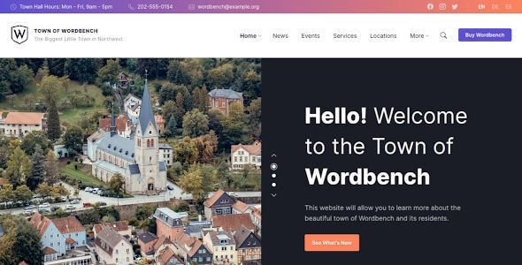 Wordbench 1.0.0 – Municipal & Local Government WordPress Theme