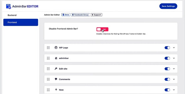 Admin Bar Editor 1.0.4.0