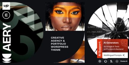 Aery - Creative Agency & Portfolio WordPress Theme