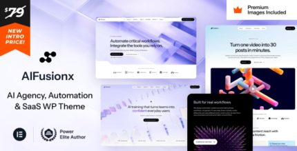 AI FusionX - AI Agency Tech & SaaS WordPress Theme