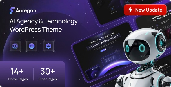 Auregon 1.0.1 – AI Agency & Technology WordPress Theme