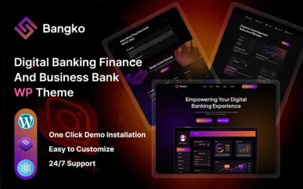 Bangko 2.0.0 – Digital Banking Finance & Business Bank WordPress Theme