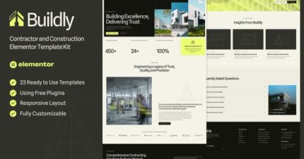 Buildly - Contractor & Construction Elementor Template Kit