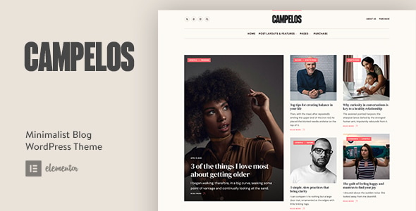 Campelos 1.3 – A Beautifully Crafted Blog WordPress Theme