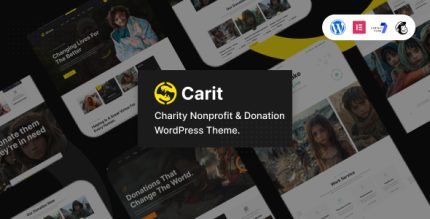 Carit - Charity Nonprofit & Donation WordPress Theme
