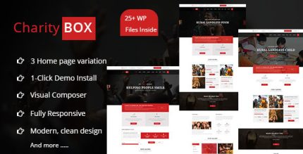 CharityBOX - Fundraising WordPress Theme