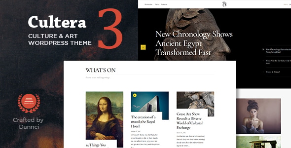 Cultera 3.1 – Art & Culture WordPress Theme